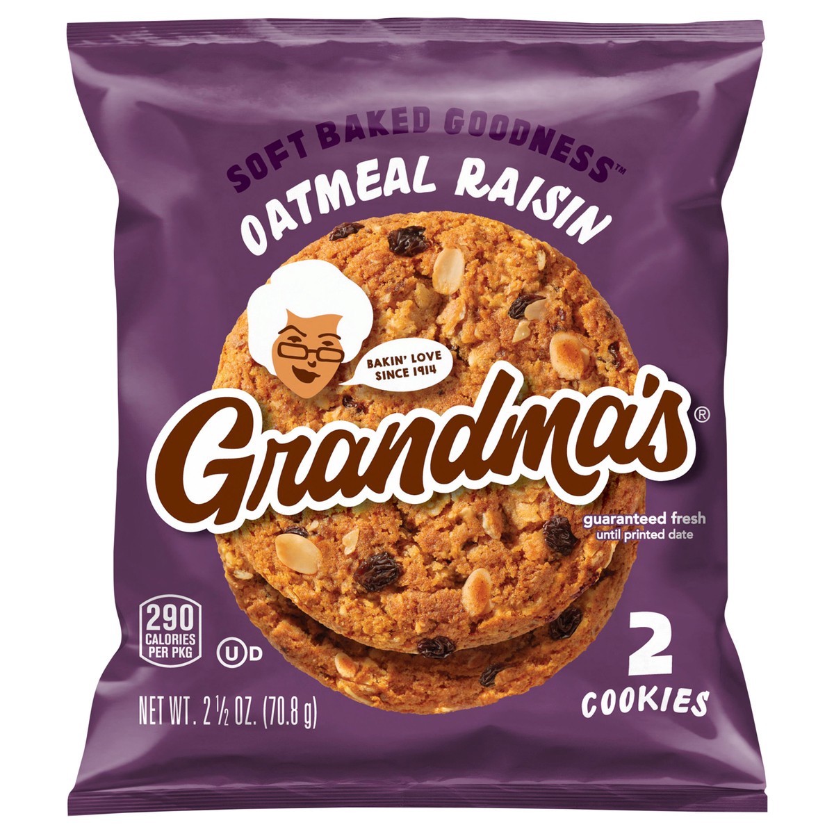 slide 8 of 8, Grandma's Cookies Oatmeal Raisin 2 1/2 Oz, 2.5 oz