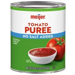 Meijer No Salt Added Tomato Puree
