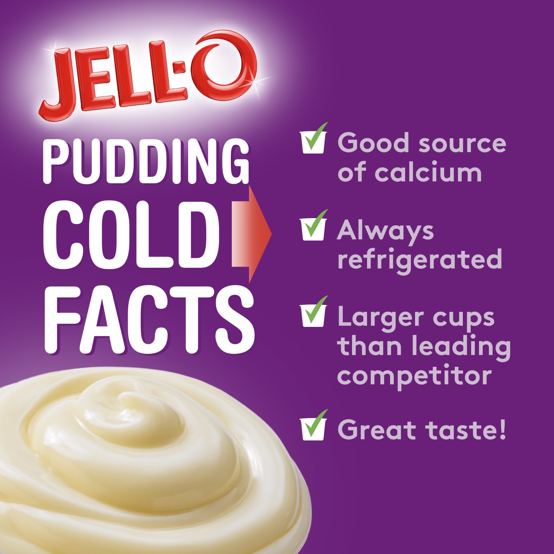 slide 2 of 7, Jell-O Vanilla Sugar Free Ready-to-Eat Pudding Cups Snack Cups, 4 ct; 14.5 oz