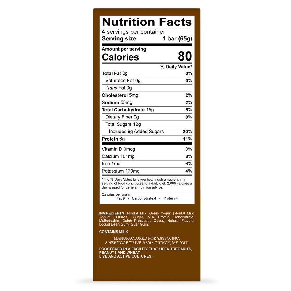 slide 3 of 6, Yasso Frozen Greek Yogurt Bars Chocolate Fudge Bars 3.5fl oz bars, 4 ct