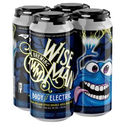 Wise Man Body Electric New England Style Double IPA - 4 pk 16 oz Cans