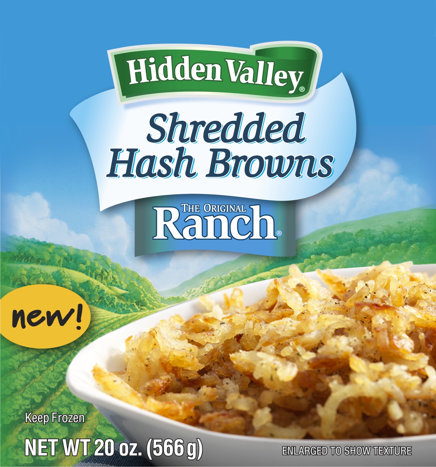 slide 1 of 1, Hidden Valley Shredded Hash Browns, 20 oz