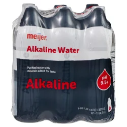 Meijer Alkaline Water, 6 pk./33.8 oz