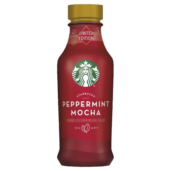 slide 1 of 6, Starbucks Iced Espresso Espresso Beverage Peppermint Mocha Flavored 14 Fl Oz Bottle, 14 oz