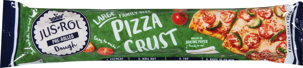 slide 12 of 12, Jus Rol Family Style Pizza Crust, 14.1 oz