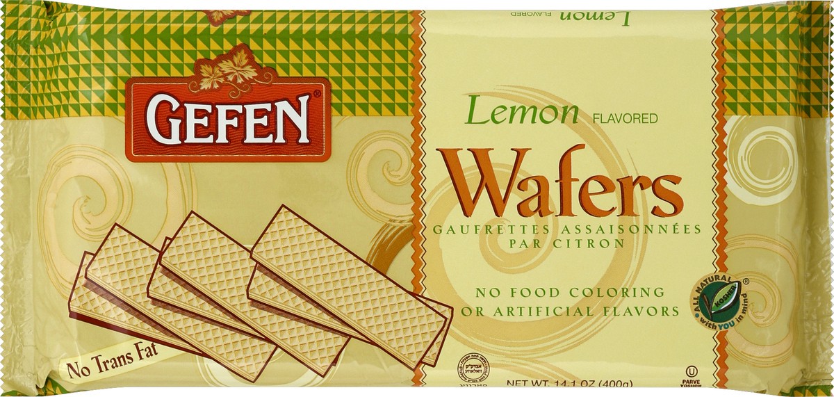 slide 1 of 5, Gefen Wafers, Lemon Flavor, 14.1 oz