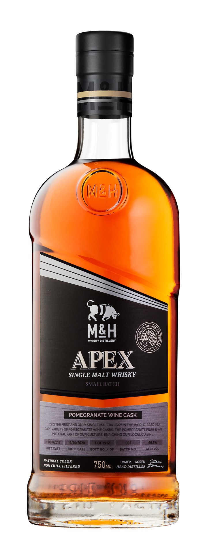 slide 1 of 1, M&H Whisky - Apex Series Pomegranate Wine Cask, 750 ml