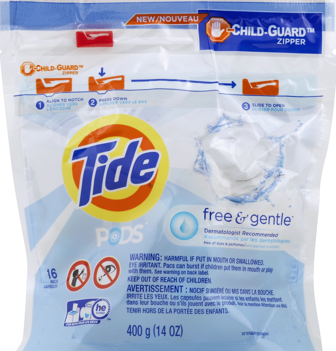 slide 1 of 3, Tide Detergent 16 ea, 16 ct