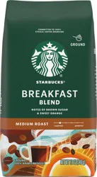 Starbucks Medium Roast Ground 100% Arabica Breakfast Blend Coffee 12 oz