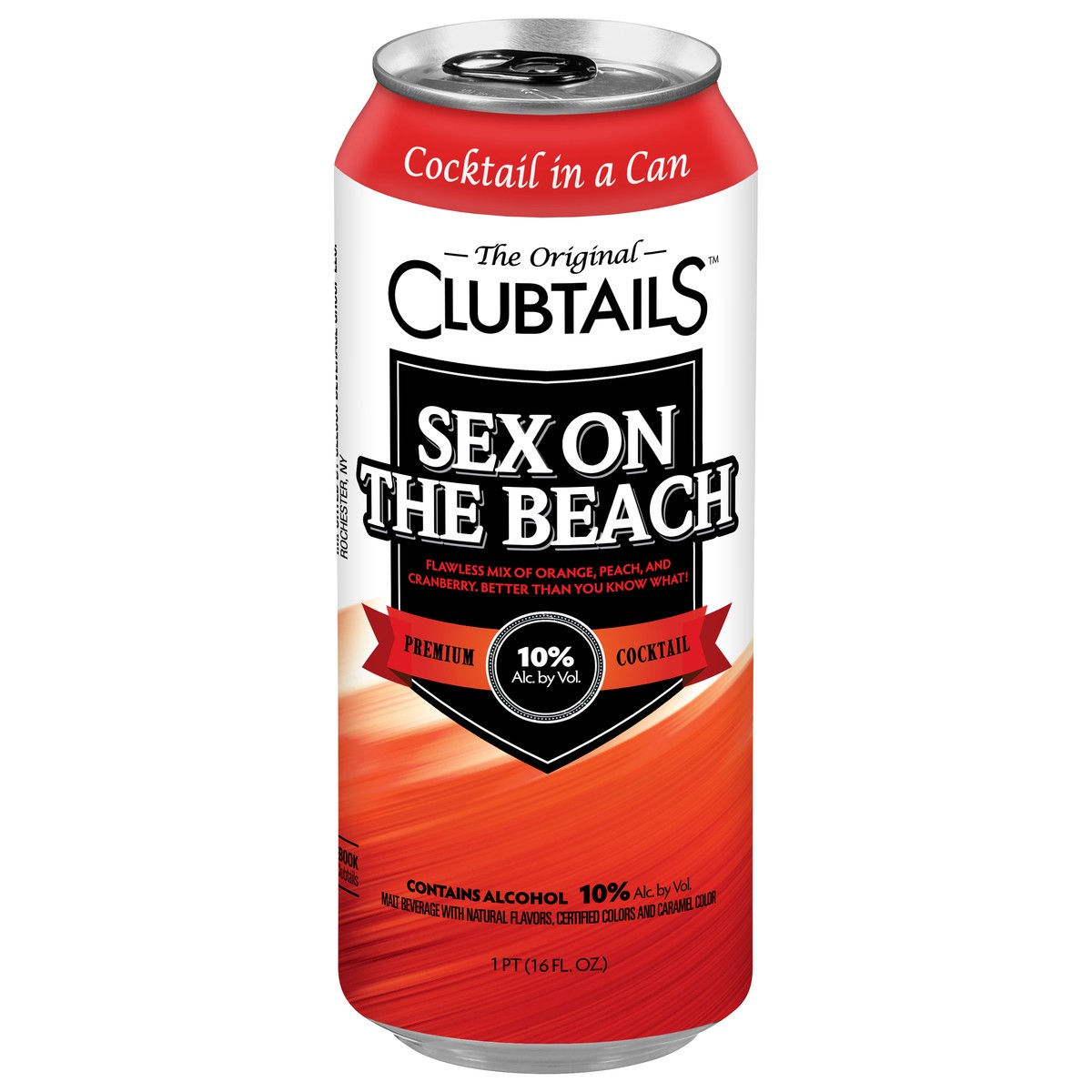 slide 1 of 11, Clubtails Premium Sex on the Beach Cocktail 1 pt, 16 fl oz