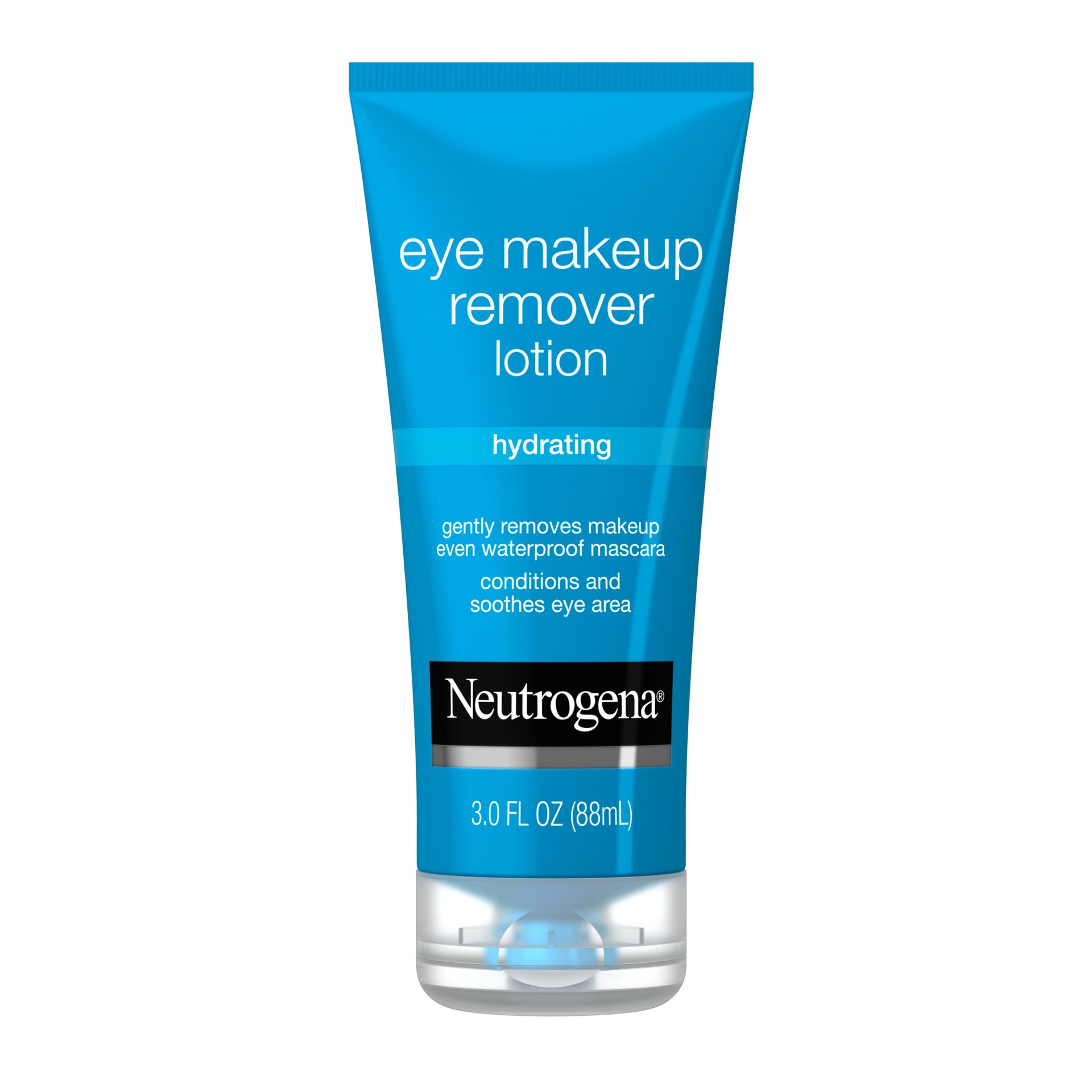 slide 5 of 5, Neutrogena Hydrating Eye Makeup Remover Lotion, Gentle Daily Makeup Remover with Skin-Soothing Aloe and Cucumber Extracts to Remove Even Waterproof Mascara, Fragrance-Free, 3 oz