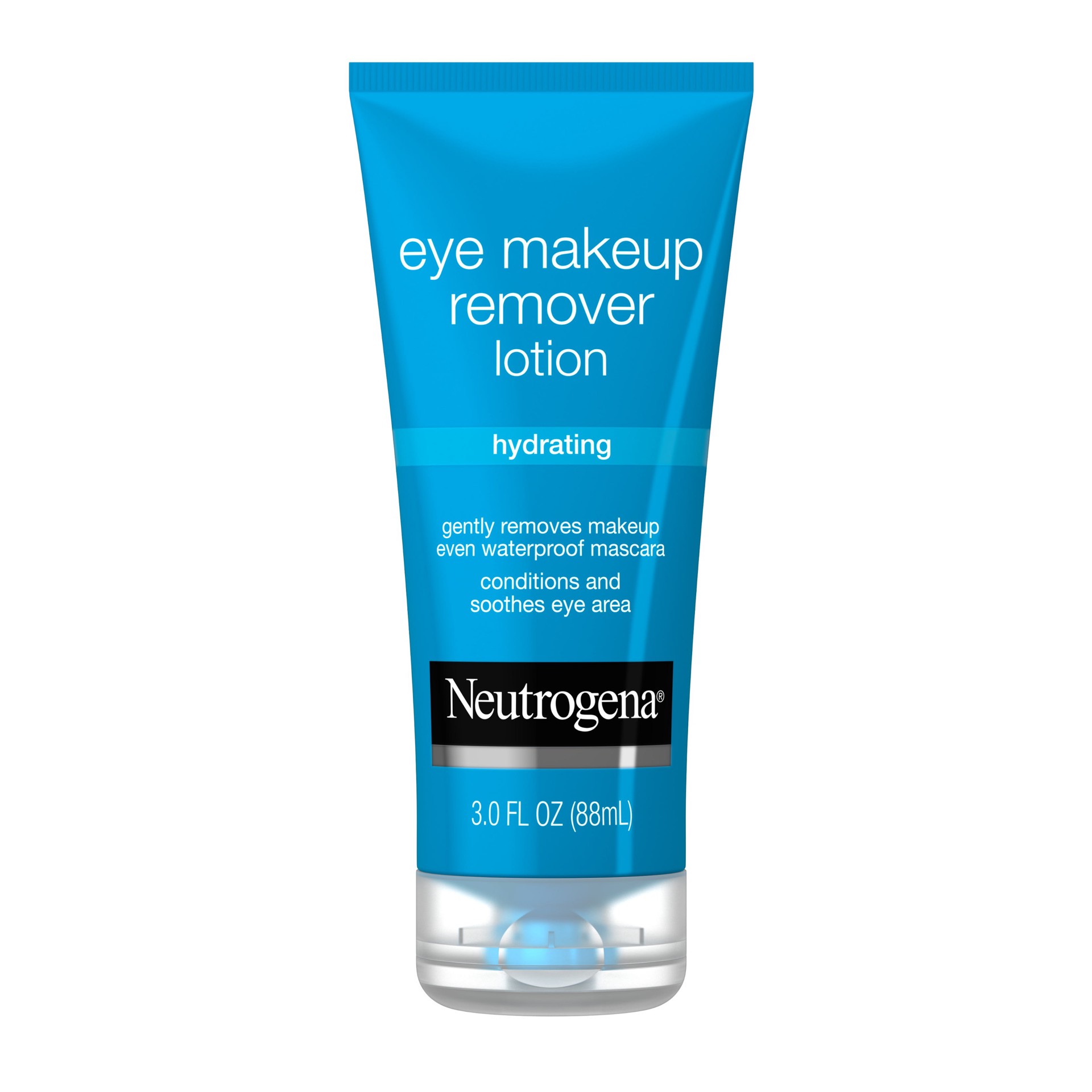 slide 1 of 5, Neutrogena Hydrating Eye Makeup Remover Lotion, Gentle Daily Makeup Remover with Skin-Soothing Aloe and Cucumber Extracts to Remove Even Waterproof Mascara, Fragrance-Free, 3 oz