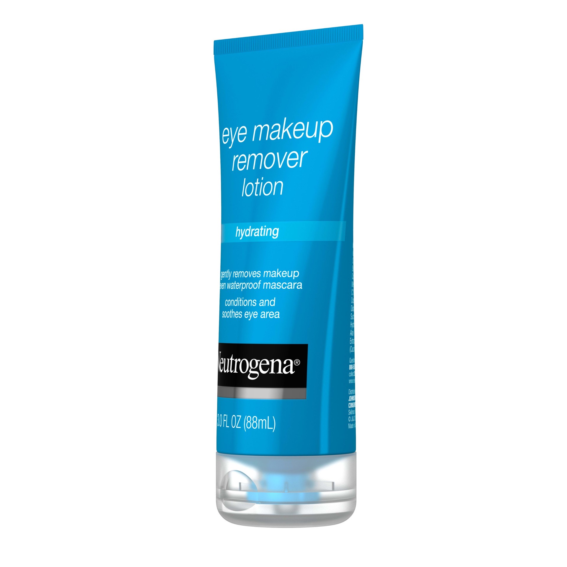 slide 4 of 5, Neutrogena Hydrating Eye Makeup Remover Lotion, Gentle Daily Makeup Remover with Skin-Soothing Aloe and Cucumber Extracts to Remove Even Waterproof Mascara, Fragrance-Free, 3 oz