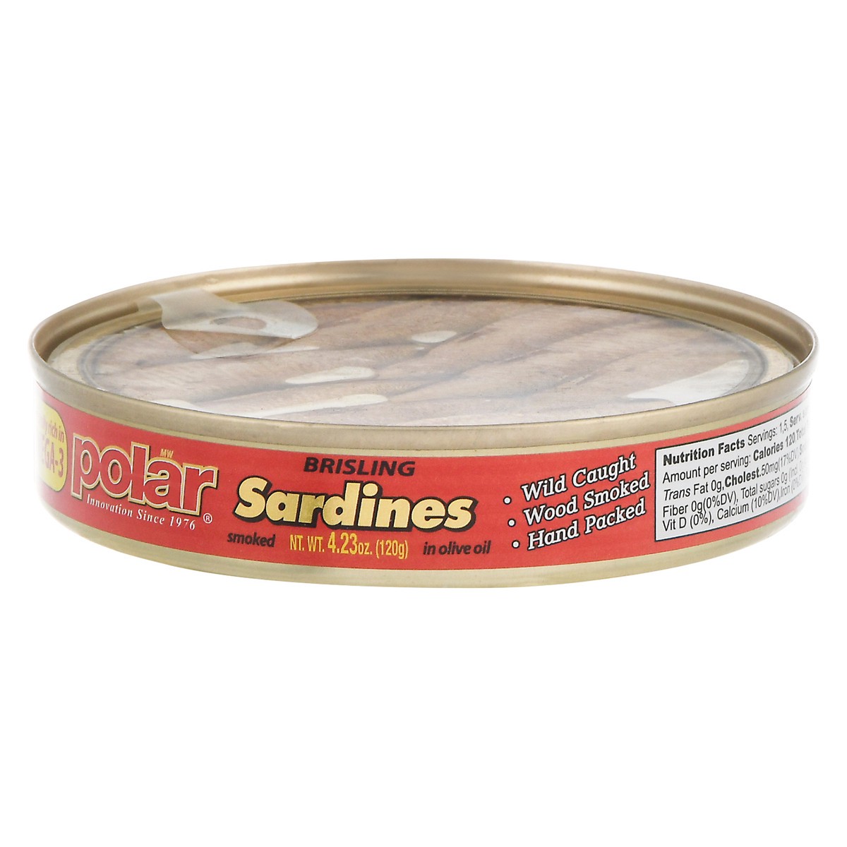 slide 2 of 9, MW Polar Brisling Smoked Sardines in Olive Oil 4.23 oz, 4.23 oz