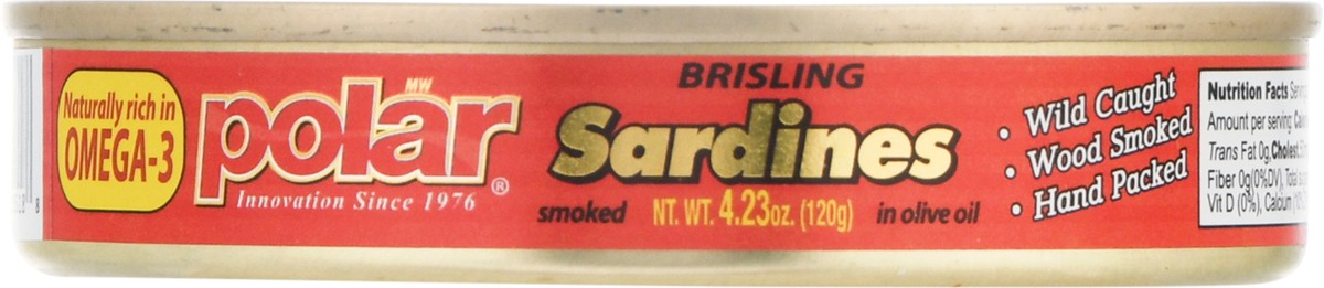 slide 9 of 9, MW Polar Brisling Smoked Sardines in Olive Oil 4.23 oz, 4.23 oz