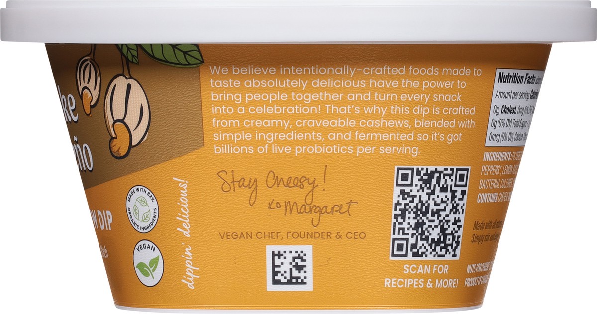 slide 4 of 13, Nuts for Cheese Creamy Artichoke & Jalapeno Cashew Dip 7.4 oz, 7.4 oz