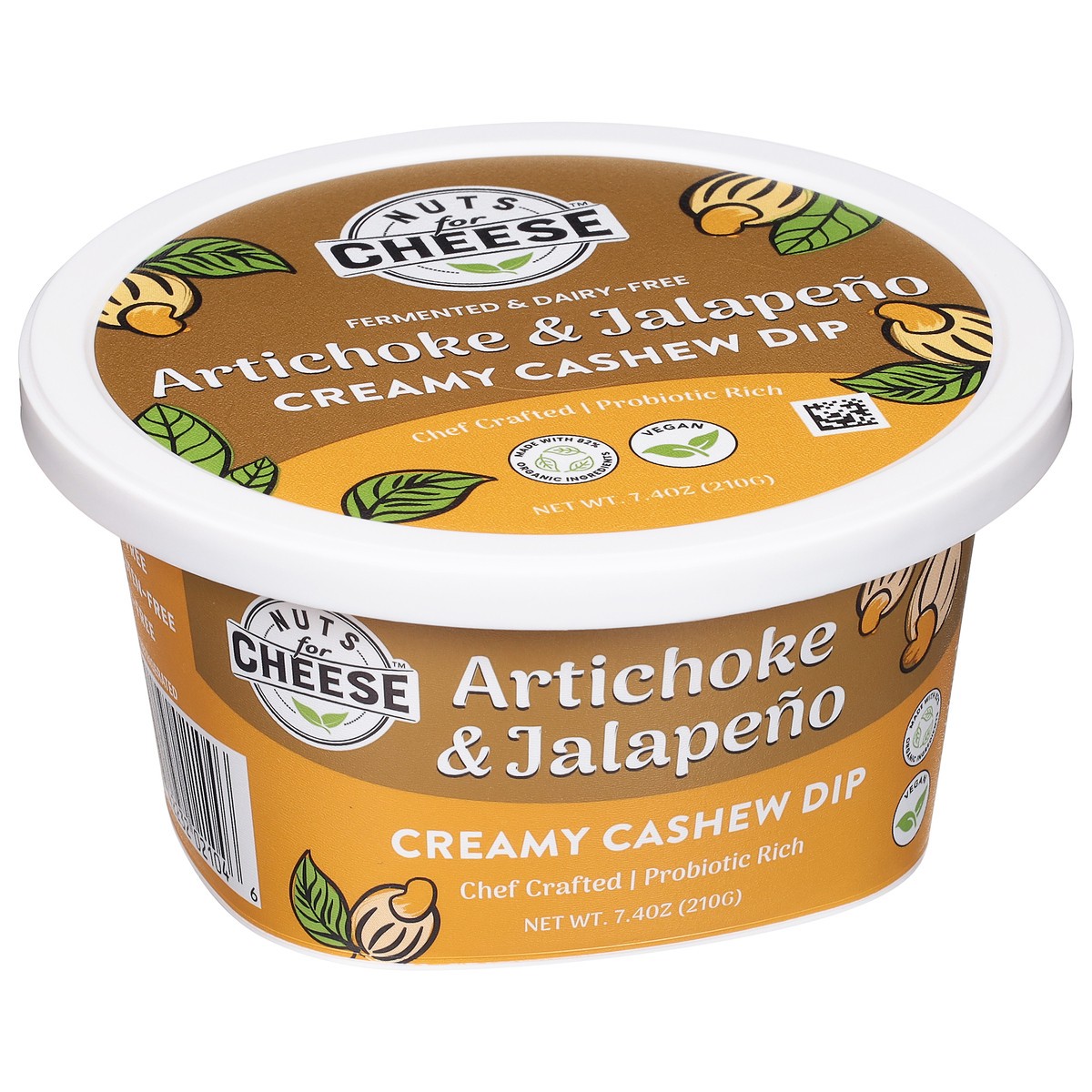 slide 13 of 13, Nuts for Cheese Creamy Artichoke & Jalapeno Cashew Dip 7.4 oz, 7.4 oz