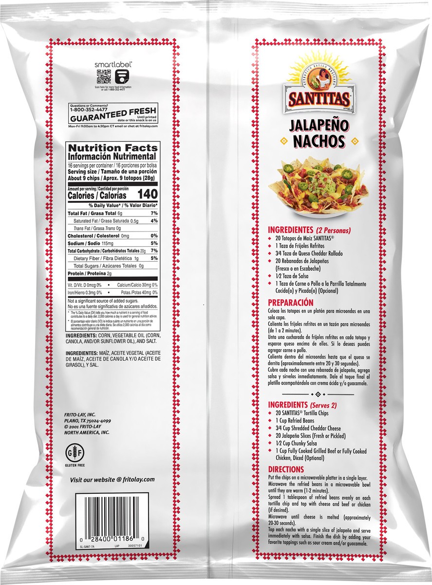 slide 2 of 3, Santitas Tortilla Chips 16 Oz, 16 oz