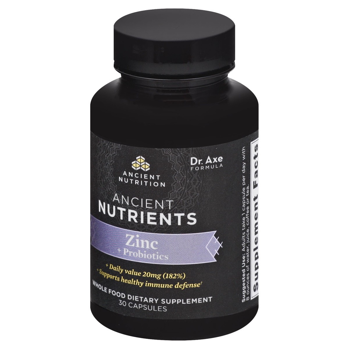 slide 2 of 9, Ancient Nutrition Ancient Nutrients Capsules Zinc + Probiotics 30 ea, 30 ct