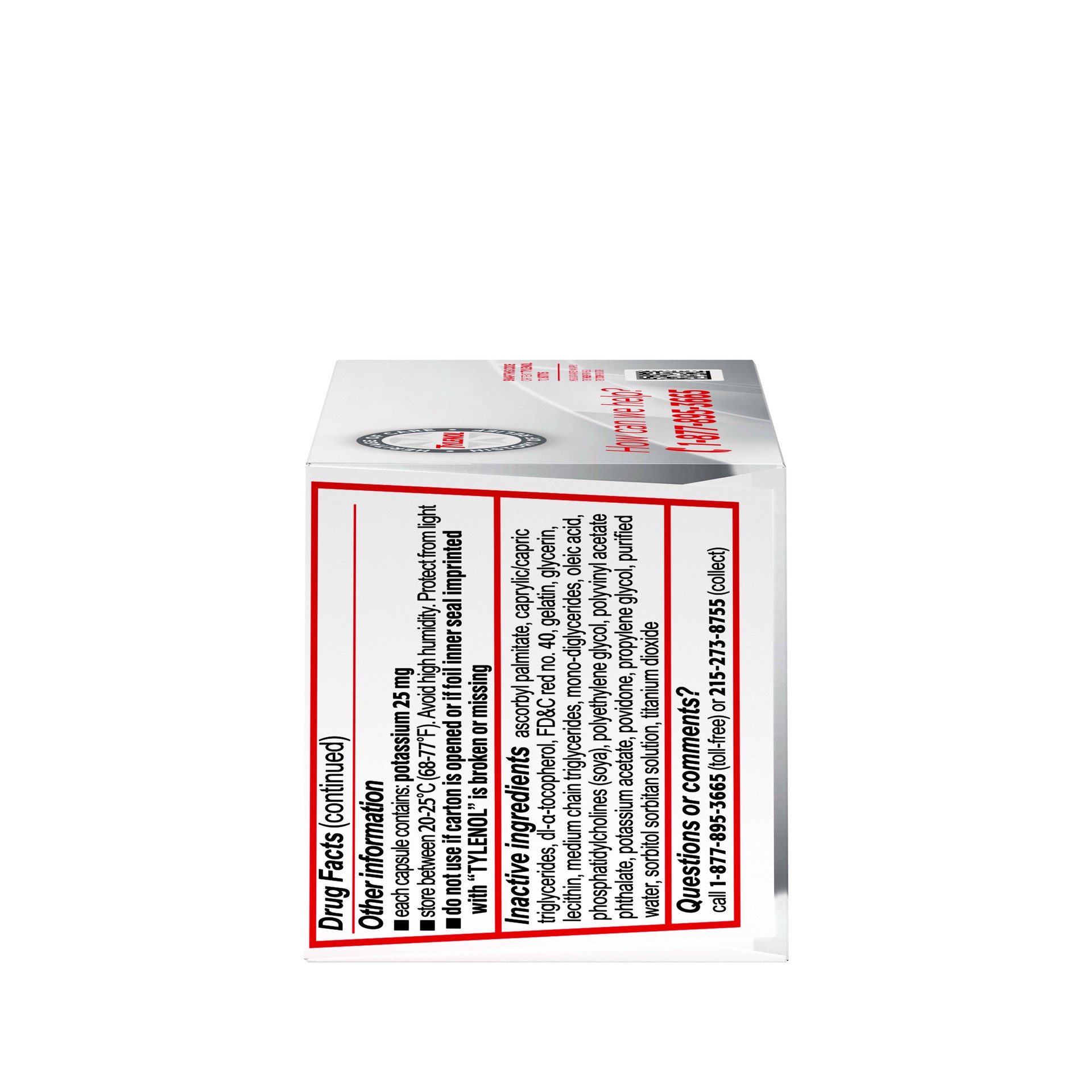 slide 7 of 7, Tylenol Regular Strength Liquid Gels with 325 mg of Acetaminophen, Pain Reliever & Fever Reducer in Liquid-Filled Capsules, 20 ct, 20 ct