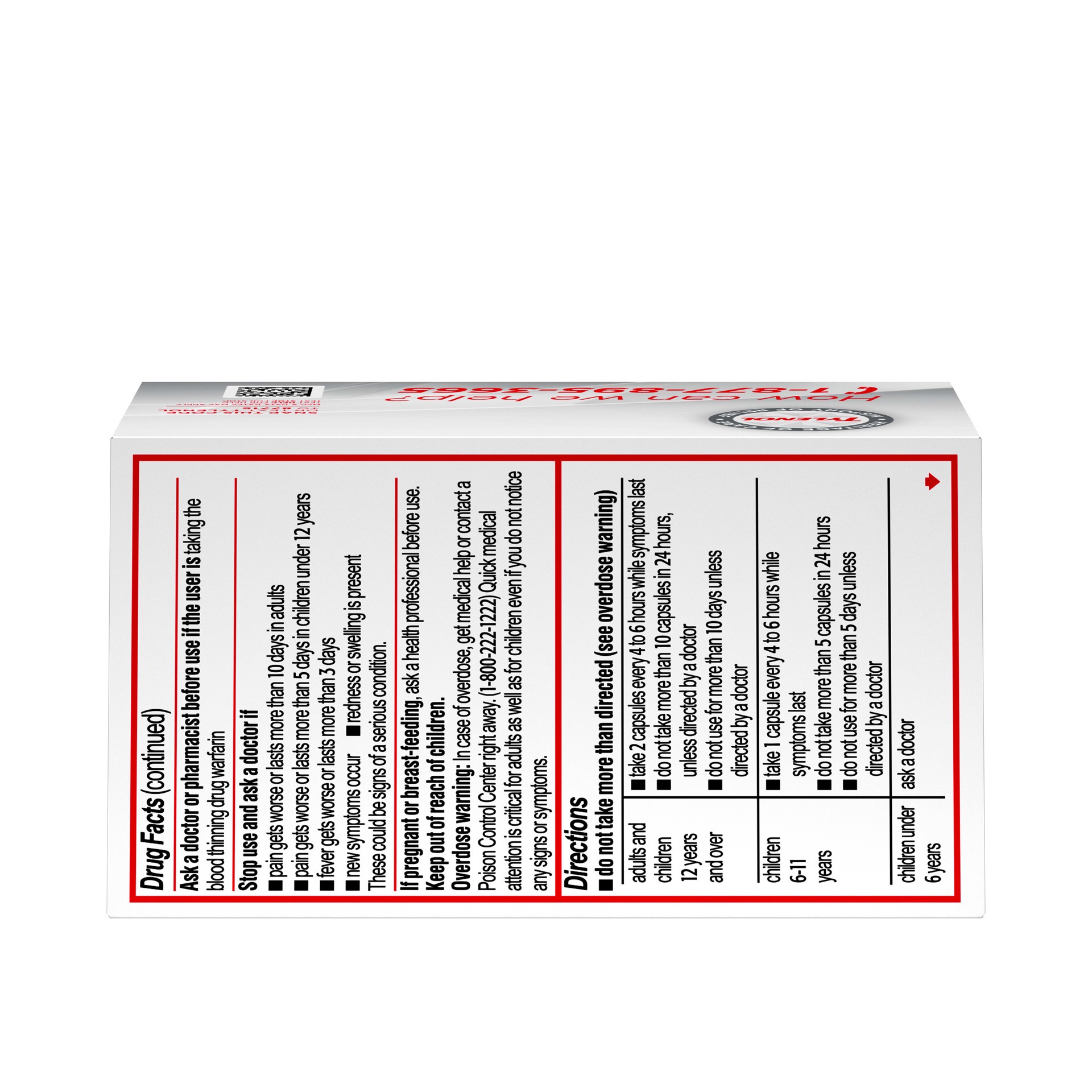 slide 6 of 7, Tylenol Regular Strength Liquid Gels with 325 mg of Acetaminophen, Pain Reliever & Fever Reducer in Liquid-Filled Capsules, 20 ct, 20 ct