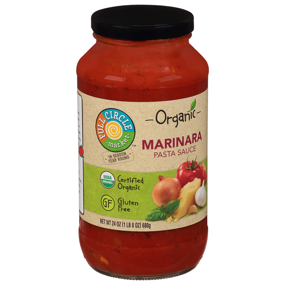 slide 2 of 9, Full Circle Market Organic Marinara Pasta Sauce 24 oz, 24 oz