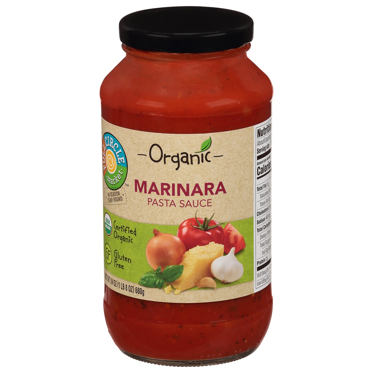 slide 5 of 9, Full Circle Market Organic Marinara Pasta Sauce 24 oz, 24 oz