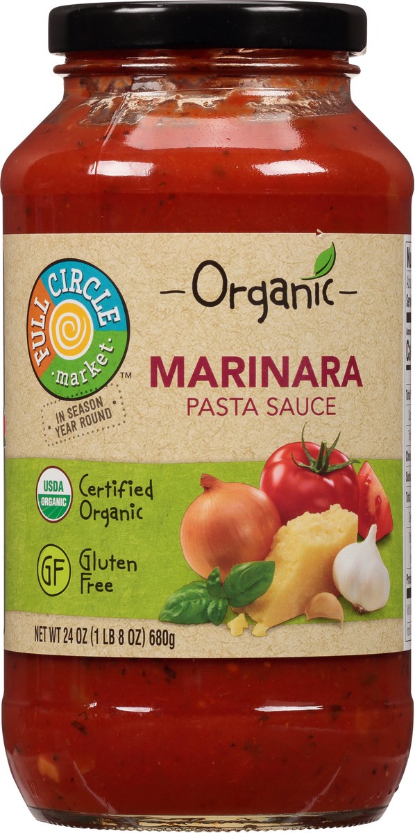 slide 8 of 9, Full Circle Market Organic Marinara Pasta Sauce 24 oz, 24 oz