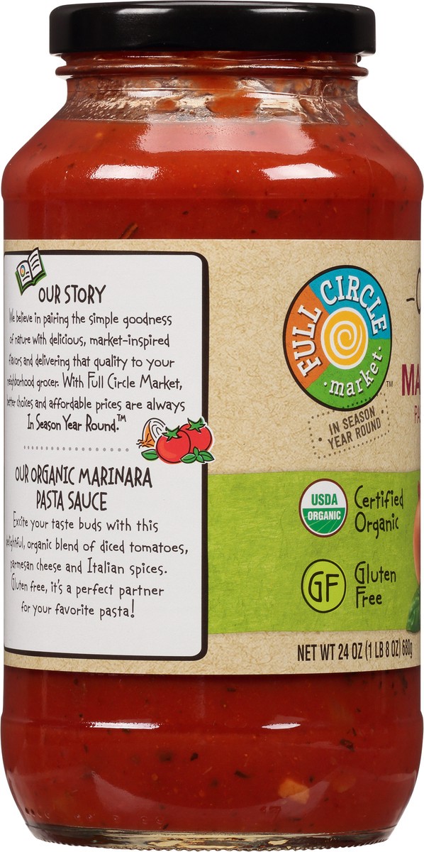 slide 3 of 9, Full Circle Market Organic Marinara Pasta Sauce 24 oz, 24 oz