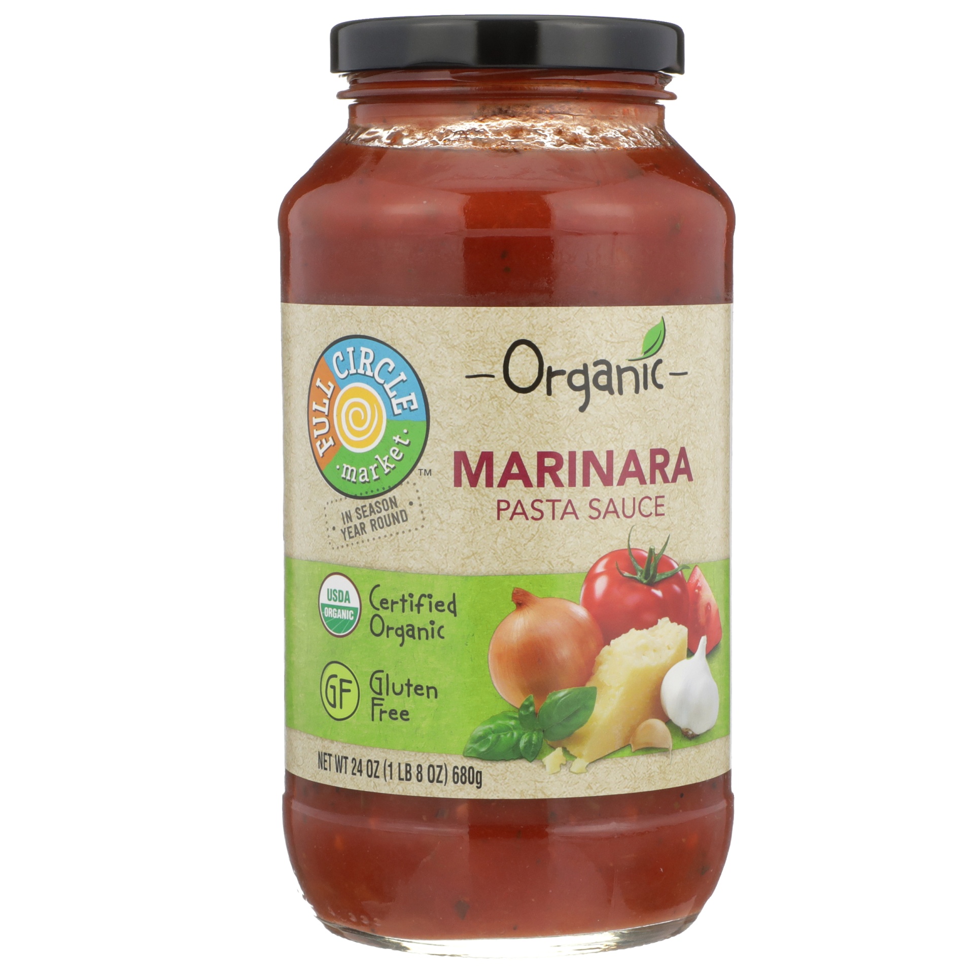 slide 1 of 6, Full Circle Market Organic Pasta Sauce Marinara, 24 oz