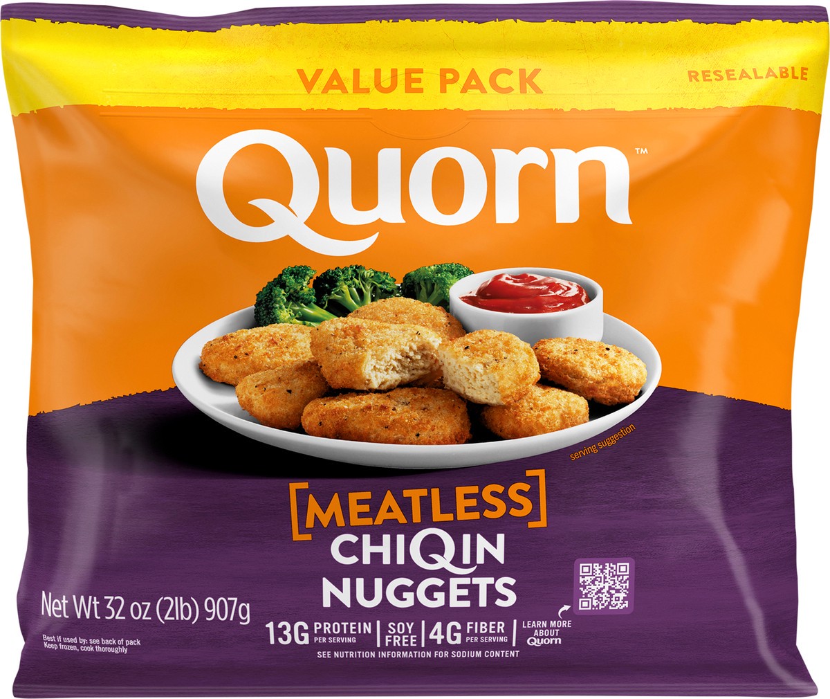 slide 3 of 3, Quorn Chicken Nugget Value Pack, 32 oz