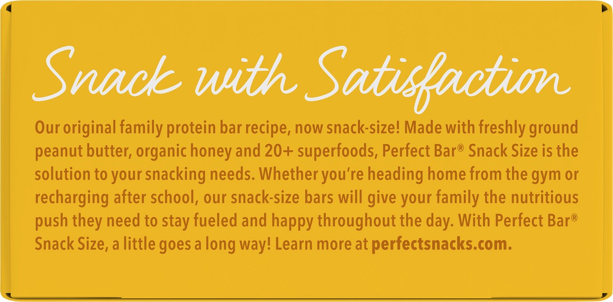 slide 3 of 9, Perfect Bar Mini Gluten-Free Peanut Butter Protein Bar, Organic, 8 count, .88 oz, 8 ct