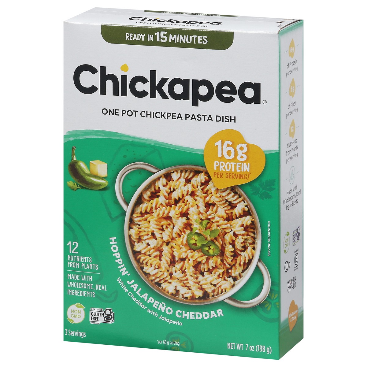 slide 3 of 9, Chickapea White Cheddar Jalapeno Pasta Dish, 7 oz
