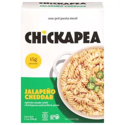 Chickapea White Cheddar Jalapeno Pasta Dish