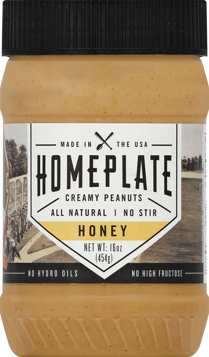 slide 2 of 2, HomePlate Peanut Butter Honey Peanut Butter Spread 16 oz, 16 oz