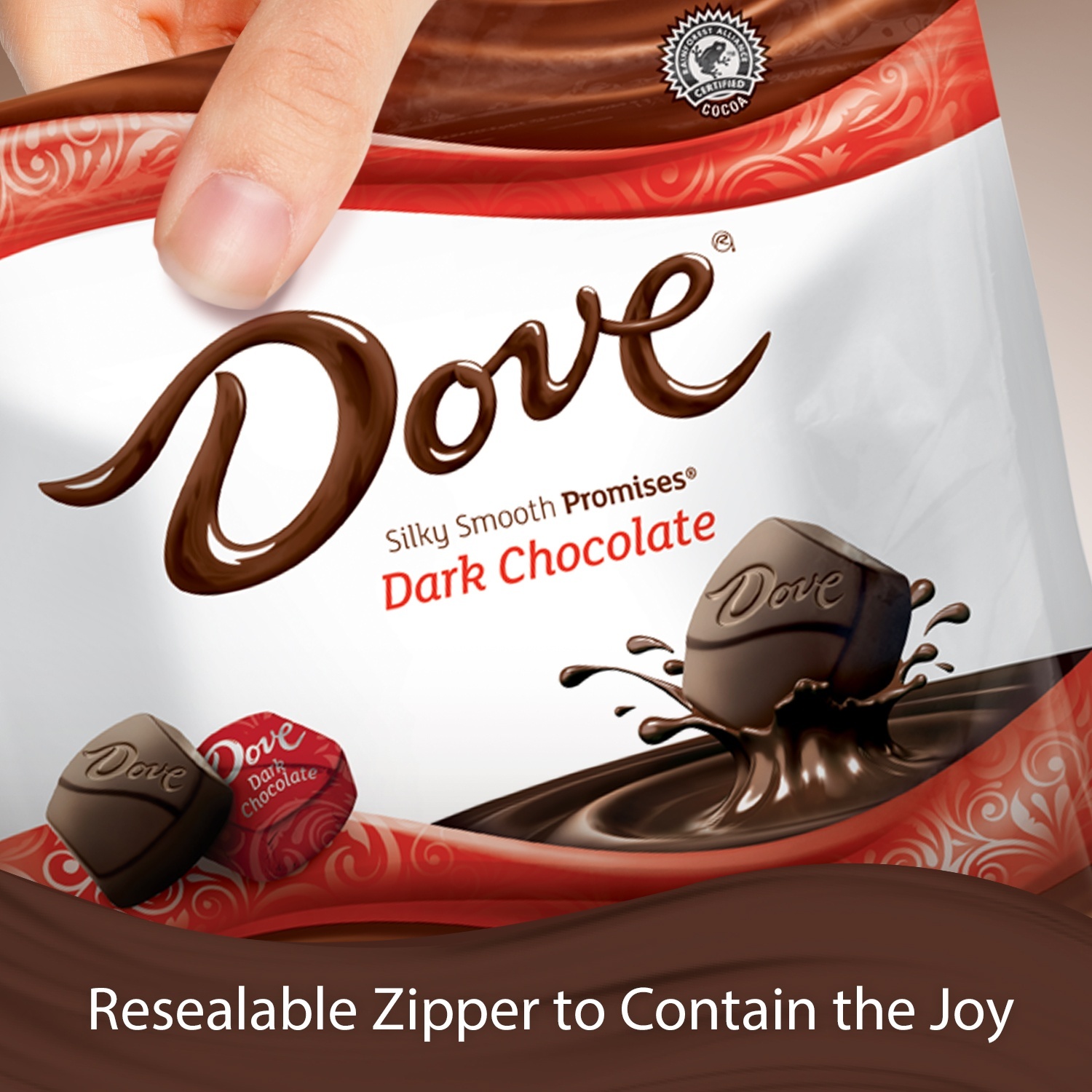 slide 3 of 7, DOVE PROMISES Dark Chocolate Candy, 15.8 oz