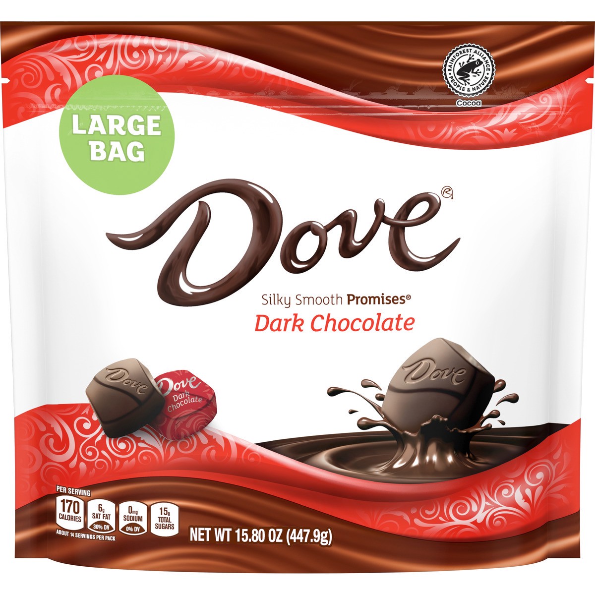 slide 1 of 5, Dove Dark Chocolate Promises, 15.8 oz
