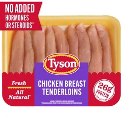 Tyson® All Natural Fresh Boneless Skinless Chicken Breast Tenderloins