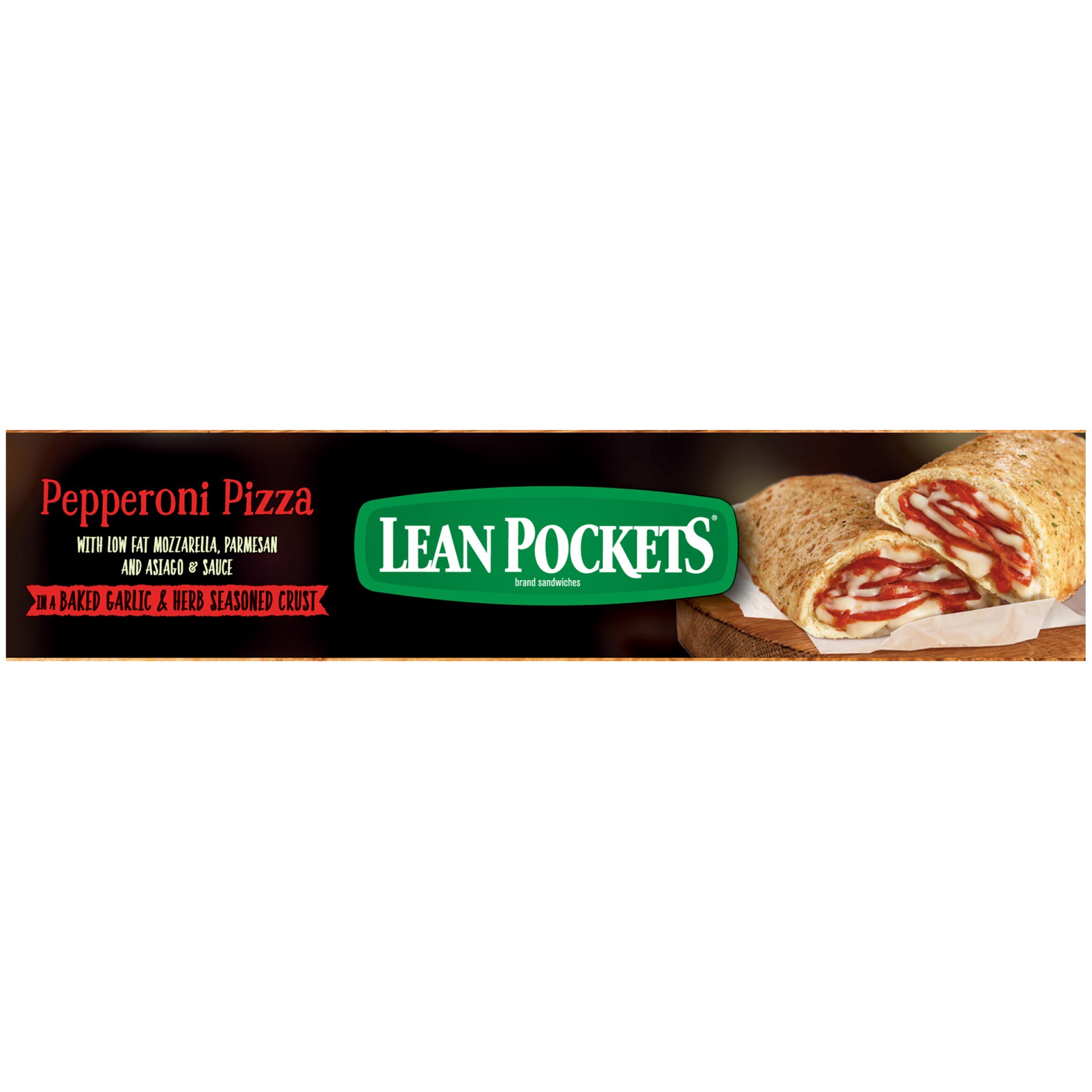 slide 2 of 10, Lean Pockets Pepperoni Pizza Stuffed Sandwiches, 2 ct