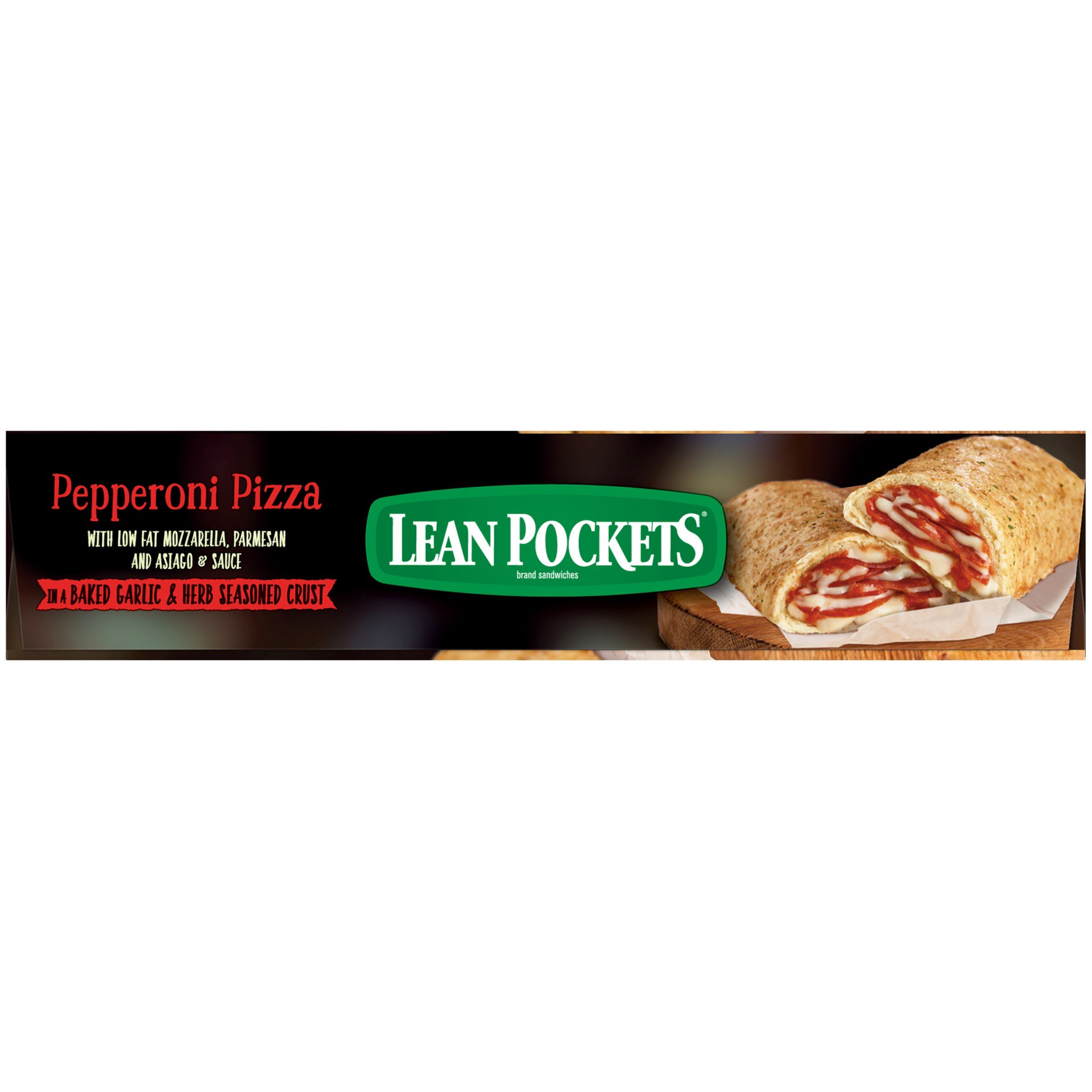 slide 9 of 10, Lean Pockets Pepperoni Pizza Stuffed Sandwiches, 2 ct