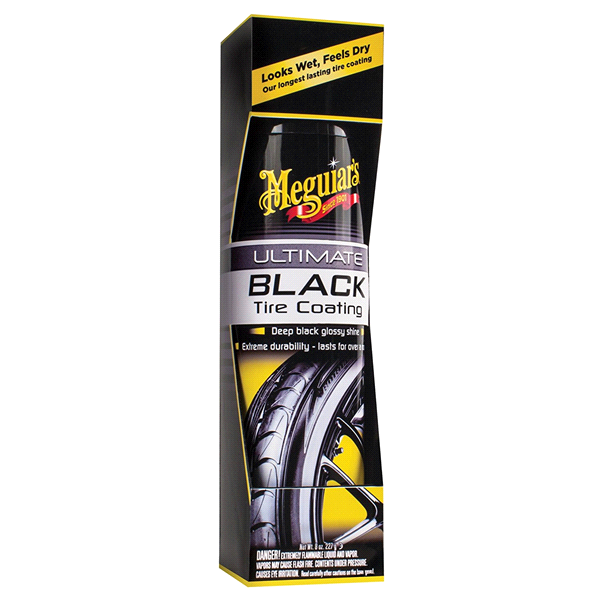 slide 1 of 1, Meguiar's Aerosol Ultimate Black Tire CoatingG16008, 8 oz