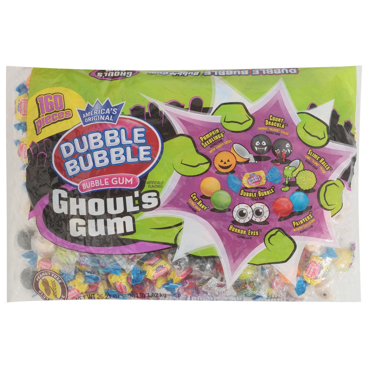 slide 1 of 13, Dubble Bubble Ghoul's Bubble Gum 160 ea, 160 ct