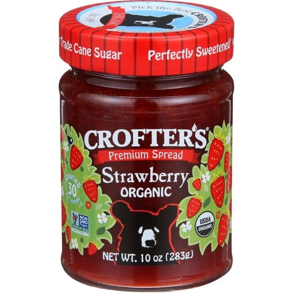slide 1 of 1, Crofter's Strawberry Premium Spread, 10 fl oz