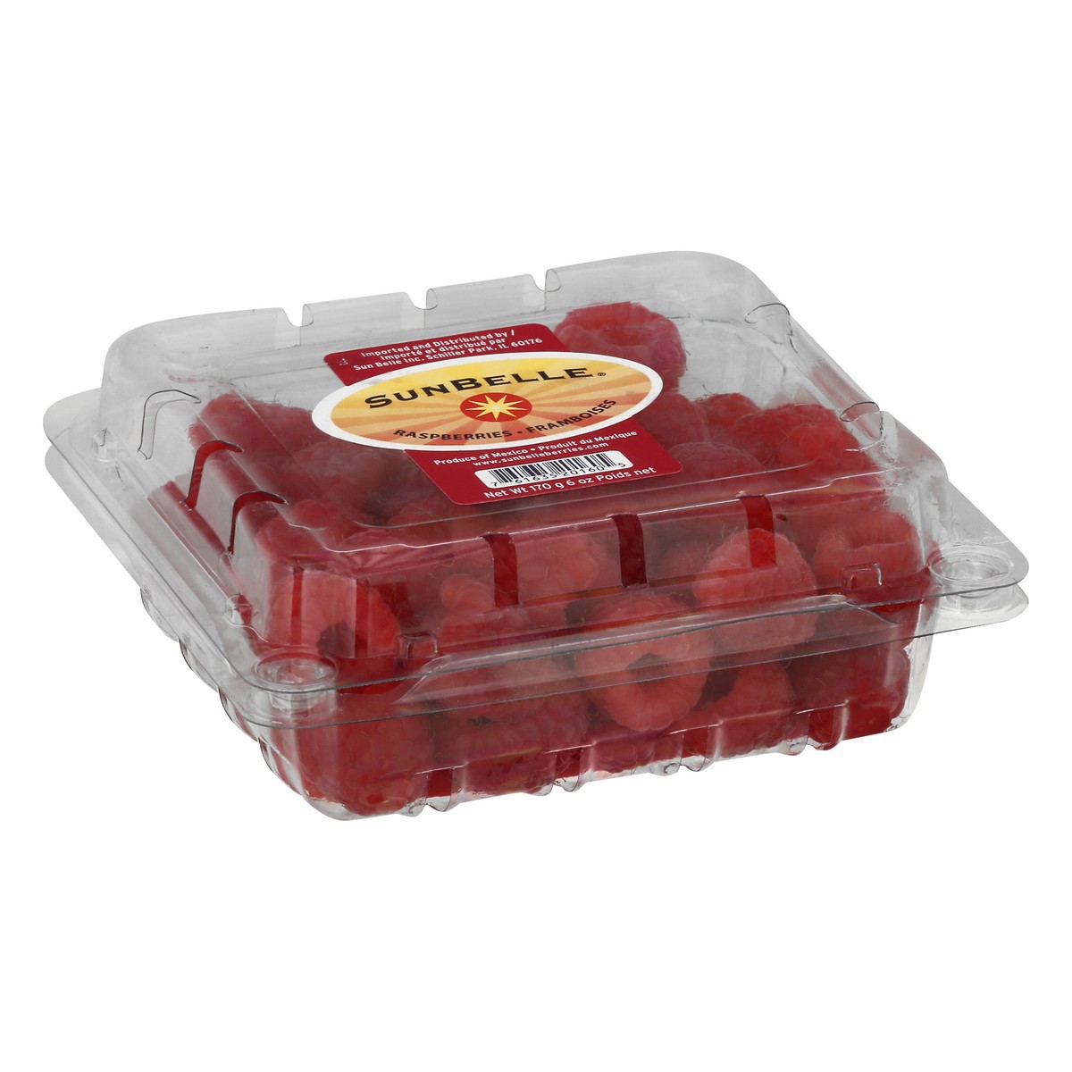 slide 7 of 11, Sun Belle Red Raspberries, 170 g