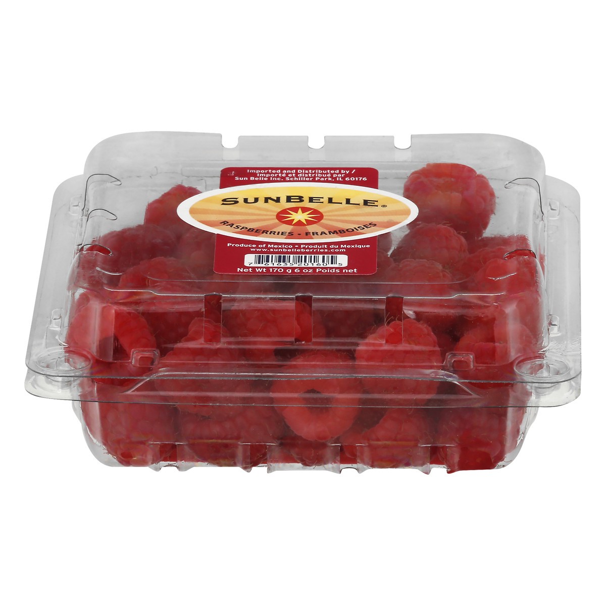slide 1 of 11, Sun Belle Red Raspberries, 170 g