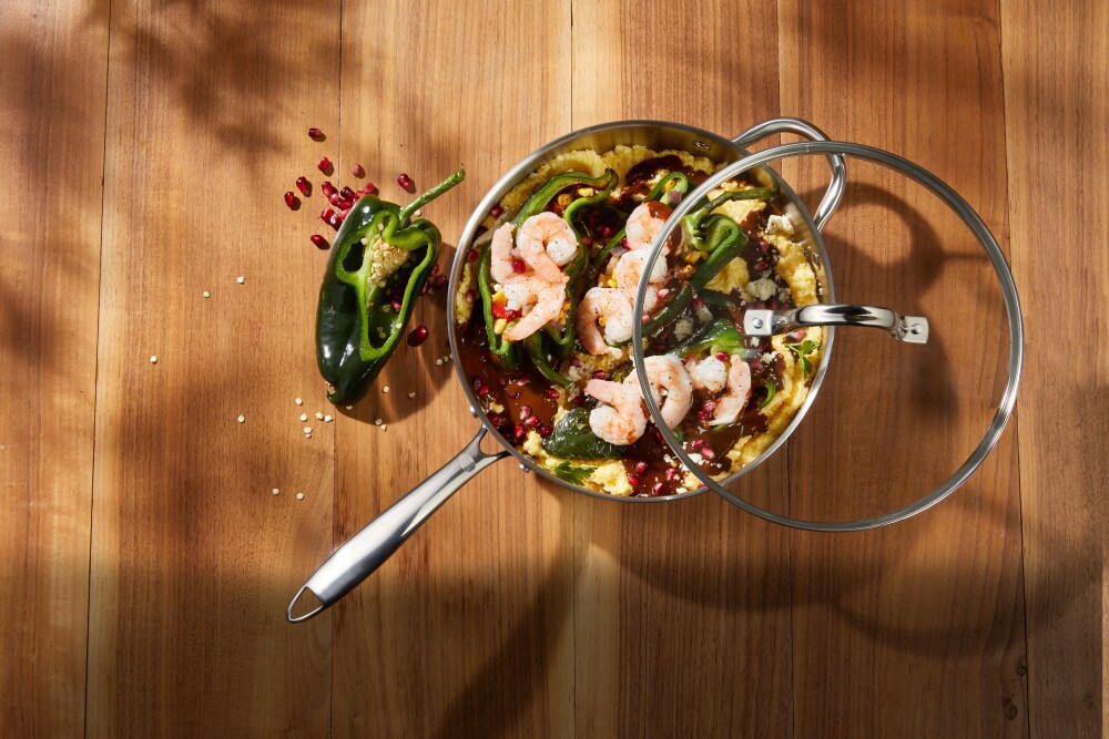 slide 3 of 3, Dash Of That Stainless Steep Deep Frypan, 3.5 qt