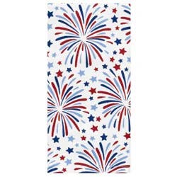 Meijer Corporate Seasonal Mcs Americana Fireworks White Kitchen Towel, 16 In X 26 In
