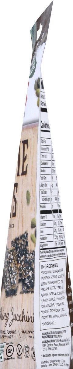 slide 4 of 12, Brad's Everything Zucchini Veggie Flats 3 oz, 3 oz