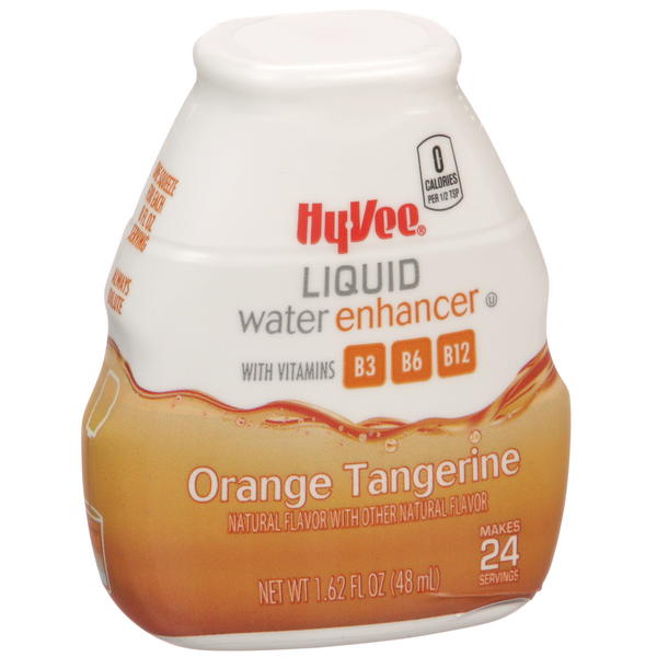 slide 1 of 1, Hy-vee Orange Tangerine Liquid Water Enhancer - 1.62 fl oz, 1.62 fl oz