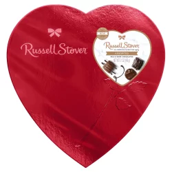 Russell Stover Assorted Milk & Dark Chocolates Valentine Heart Gift Box